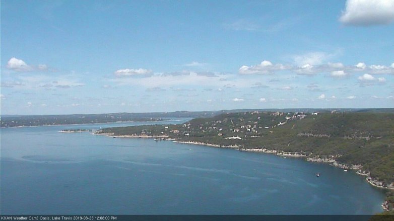 Lake Travis webcam, August 23, 2019 11:10 AM CT