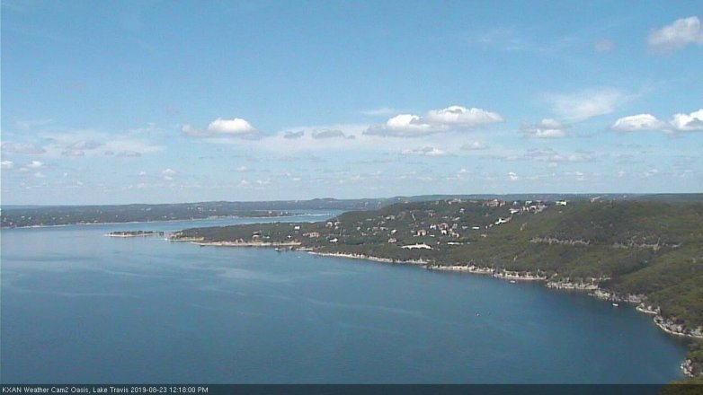 Lake Travis webcam, August 23, 2019 11:20 AM CT