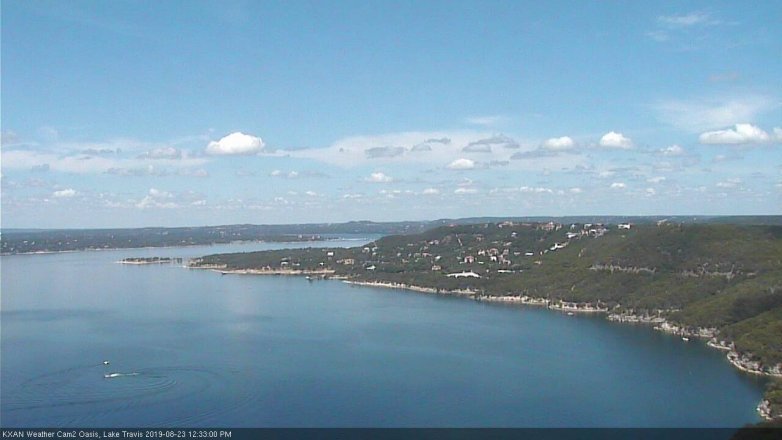 Lake Travis webcam, August 23, 2019 11:35 AM CT