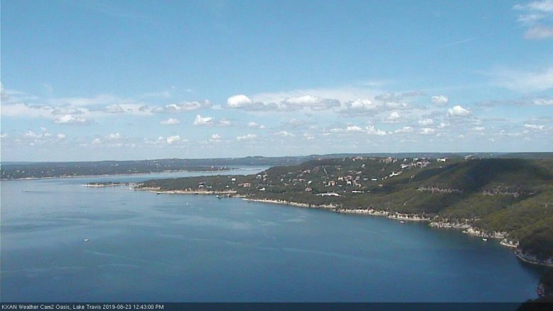 Lake Travis webcam, August 23, 2019 11:45 AM CT