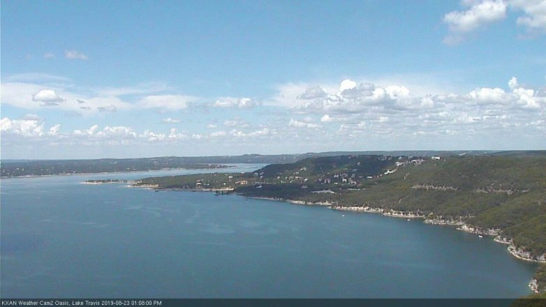 Lake Travis webcam, August 23, 2019 12:10 PM CT