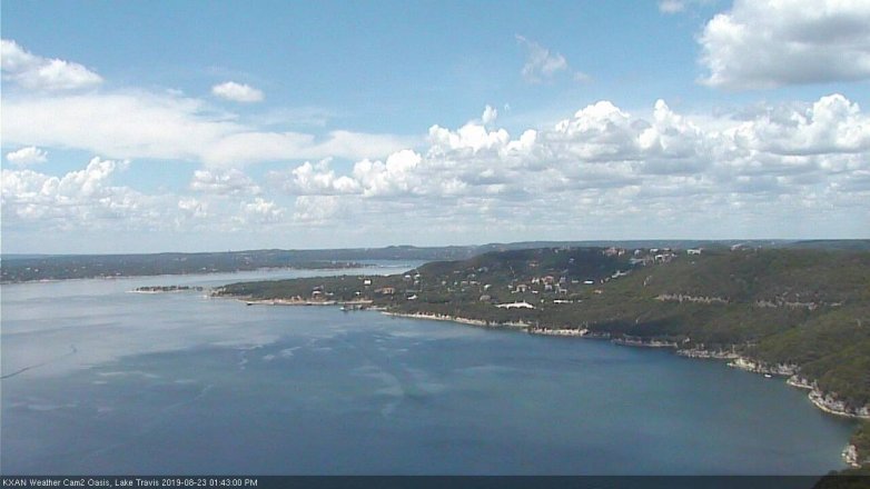 Lake Travis webcam, August 23, 2019 12:45 PM CT