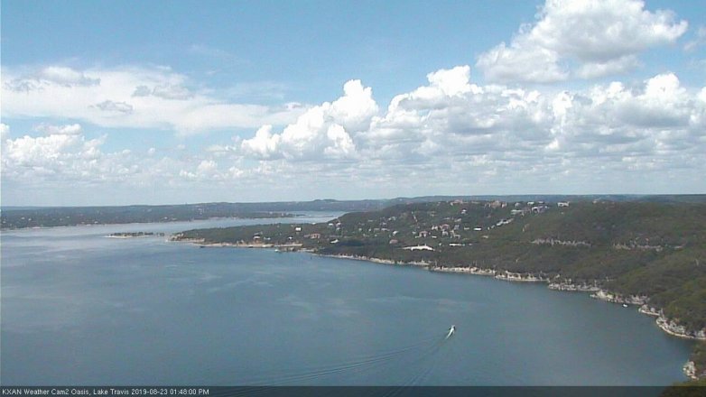 Lake Travis webcam, August 23, 2019 12:50 PM CT