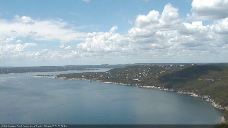 Lake Travis webcam, August 23, 2019 12:55 PM CT