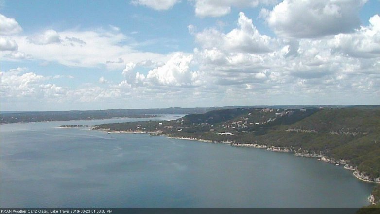 Lake Travis webcam, August 23, 2019 1:00 PM CT
