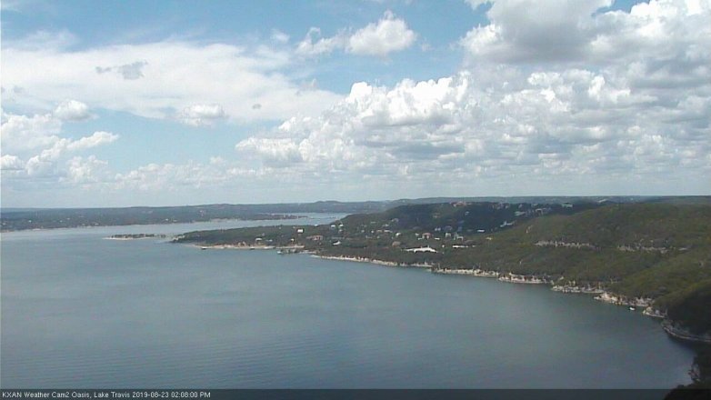 Lake Travis webcam, August 23, 2019 1:10 PM CT