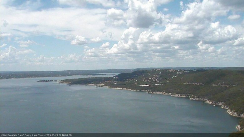 Lake Travis webcam, August 23, 2019 1:20 PM CT
