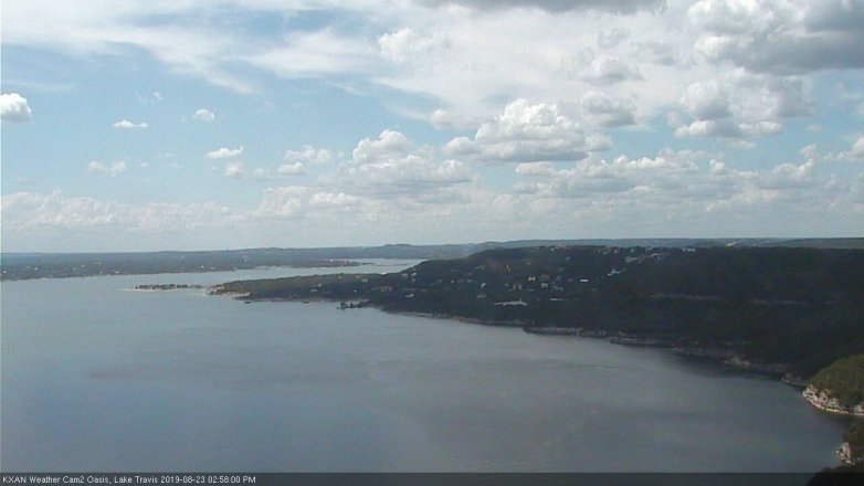 Lake Travis webcam, August 23, 2019 2:00 PM CT