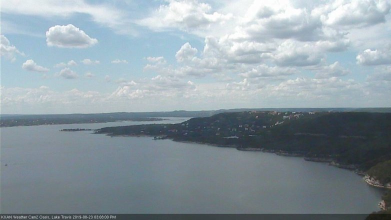 Lake Travis webcam, August 23, 2019 2:10 PM CT