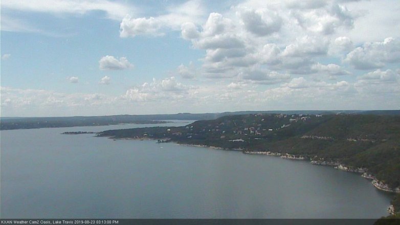 Lake Travis webcam, August 23, 2019 2:15 PM CT