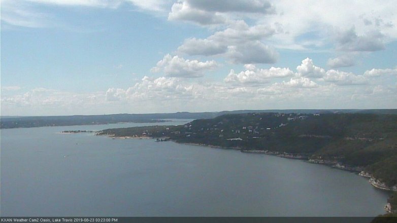 Lake Travis webcam, August 23, 2019 2:25 PM CT
