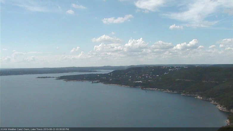 Lake Travis webcam, August 23, 2019 2:40 PM CT