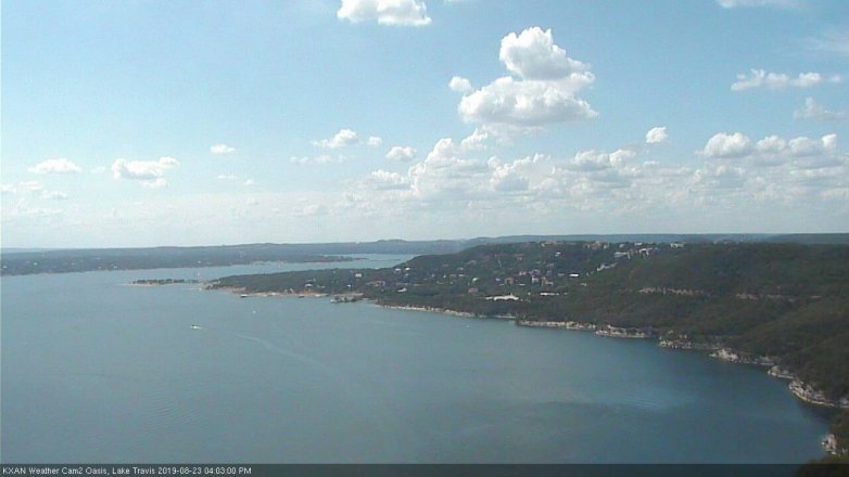 Lake Travis webcam, August 23, 2019 3:05 PM CT