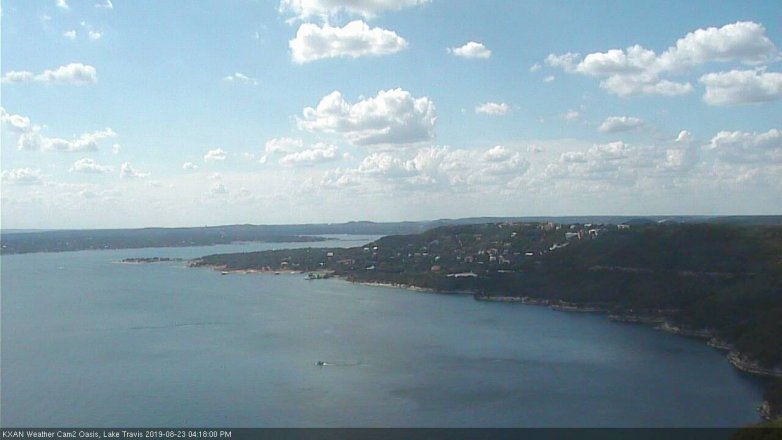 Lake Travis webcam, August 23, 2019 3:20 PM CT
