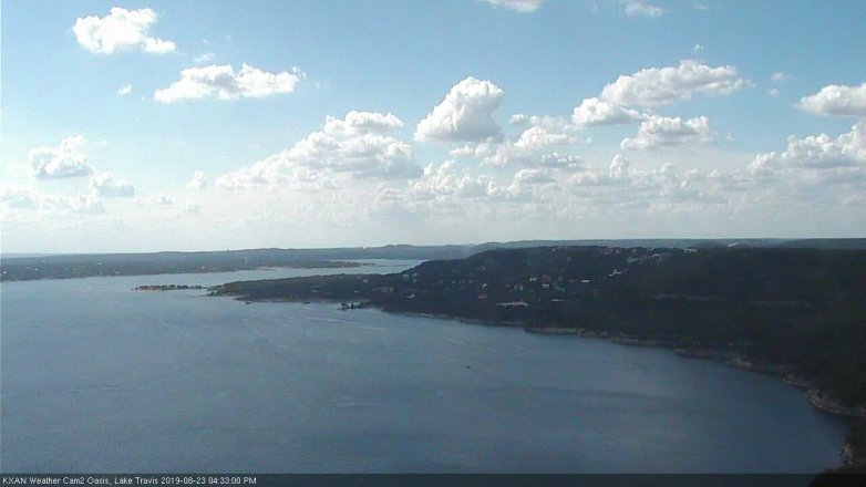 Lake Travis webcam, August 23, 2019 3:35 PM CT