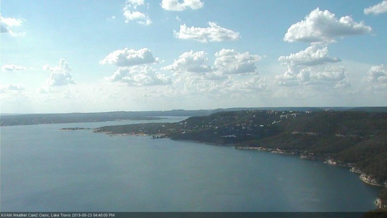 Lake Travis webcam, August 23, 2019 3:50 PM CT