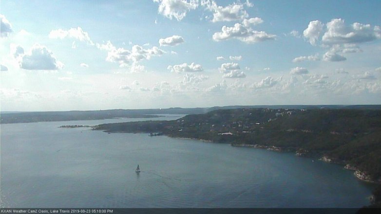 Lake Travis webcam, August 23, 2019 4:20 PM CT