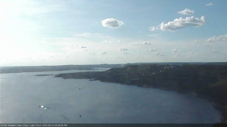 Lake Travis webcam, August 23, 2019 4:50 PM CT