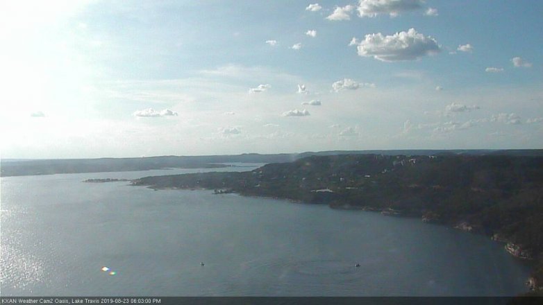 Lake Travis webcam, August 23, 2019 5:05 PM CT