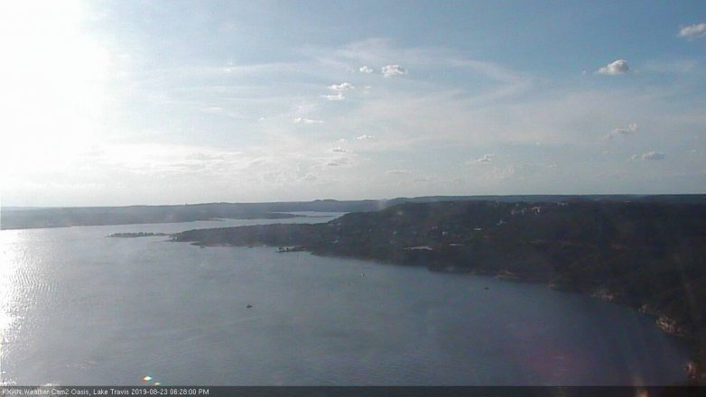 Lake Travis webcam, August 23, 2019 5:30 PM CT