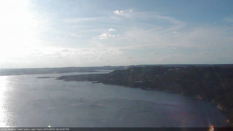 Lake Travis webcam, August 23, 2019 5:35 PM CT