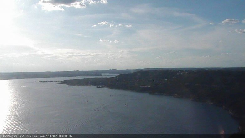 Lake Travis webcam, August 23, 2019 5:40 PM CT