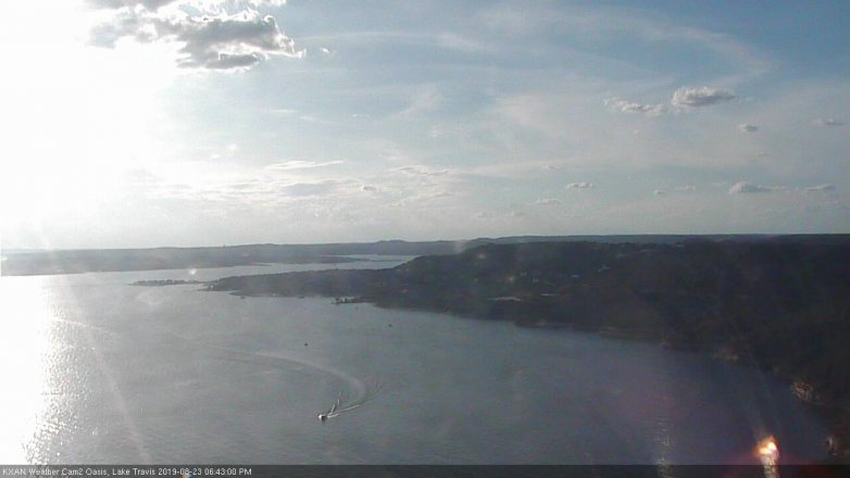 Lake Travis webcam, August 23, 2019 5:45 PM CT