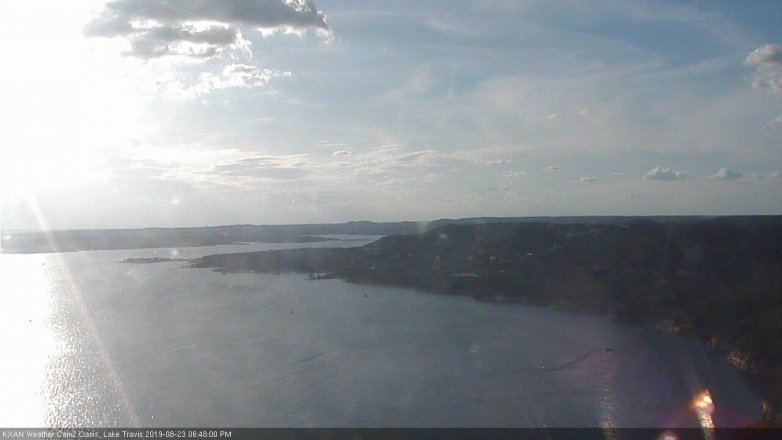 Lake Travis webcam, August 23, 2019 5:50 PM CT
