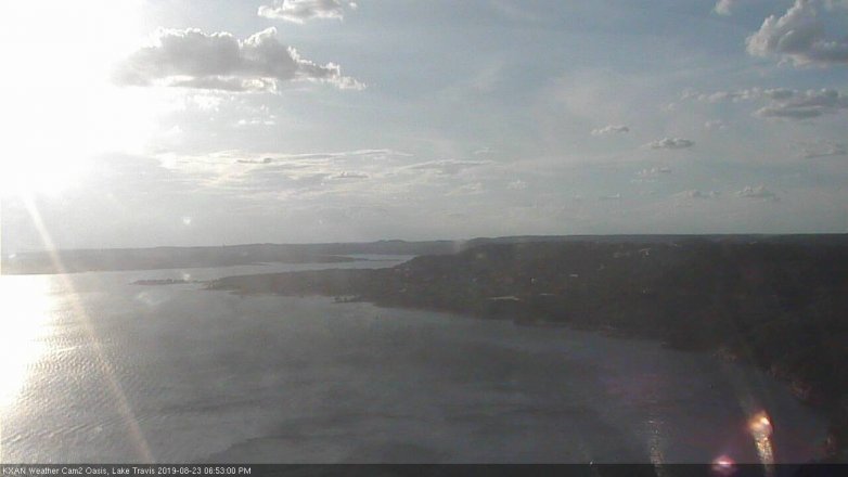 Lake Travis webcam, August 23, 2019 5:55 PM CT
