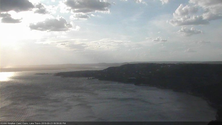 Lake Travis webcam, August 23, 2019 6:00 PM CT