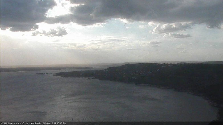 Lake Travis webcam, August 23, 2019 6:05 PM CT
