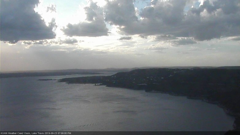 Lake Travis webcam, August 23, 2019 6:10 PM CT