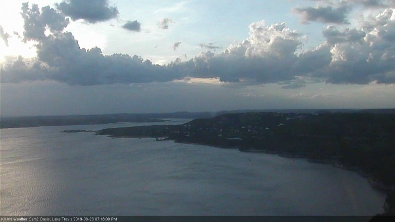 Lake Travis webcam, August 23, 2019 6:20 PM CT