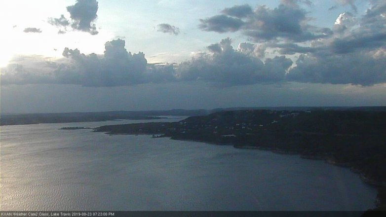 Lake Travis webcam, August 23, 2019 6:25 PM CT