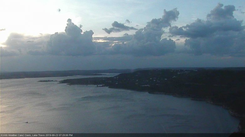 Lake Travis webcam, August 23, 2019 6:30 PM CT