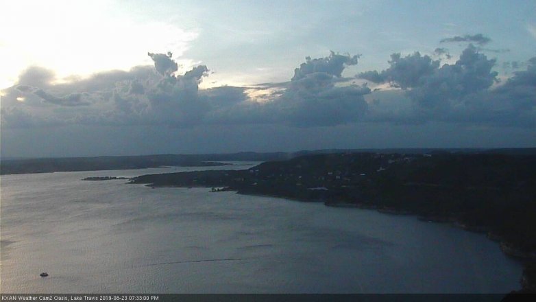 Lake Travis webcam, August 23, 2019 6:35 PM CT