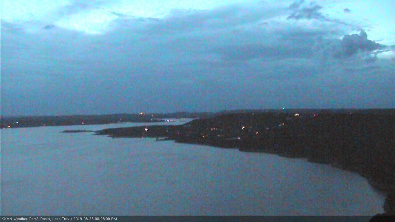 Lake Travis webcam, August 23, 2019 7:30 PM CT