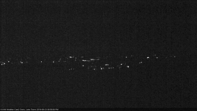 Lake Travis webcam, August 23, 2019 8:00 PM CT