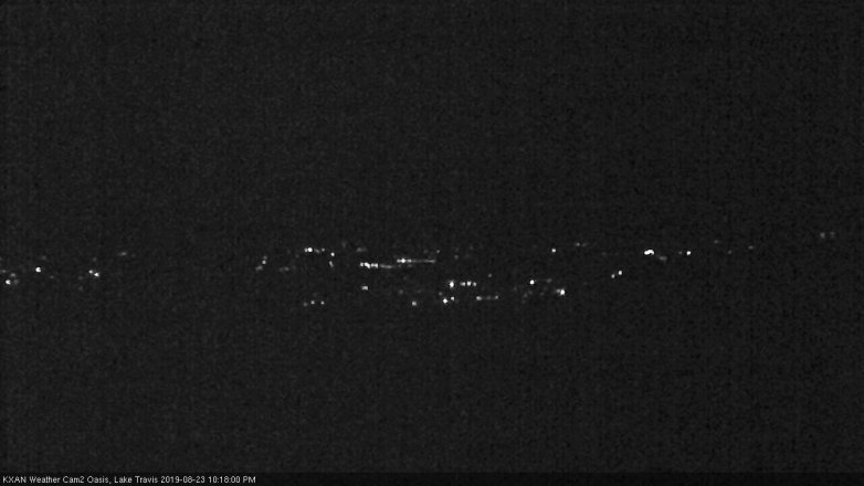 Lake Travis webcam, August 23, 2019 9:20 PM CT