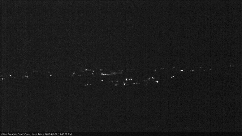 Lake Travis webcam, August 23, 2019 9:50 PM CT