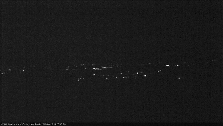 Lake Travis webcam, August 23, 2019 10:30 PM CT