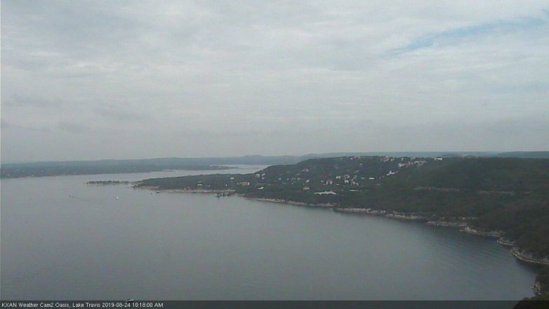 Lake Travis webcam, August 24, 2019 9:20 AM CT