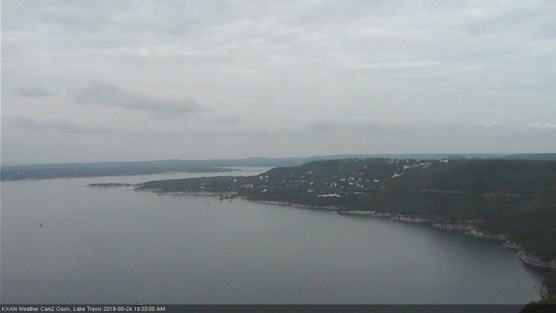 Lake Travis webcam, August 24, 2019 9:35 AM CT