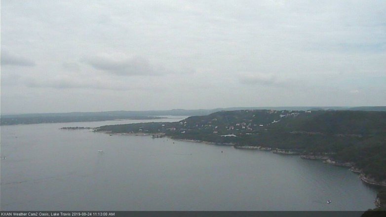 Lake Travis webcam, August 24, 2019 10:15 AM CT
