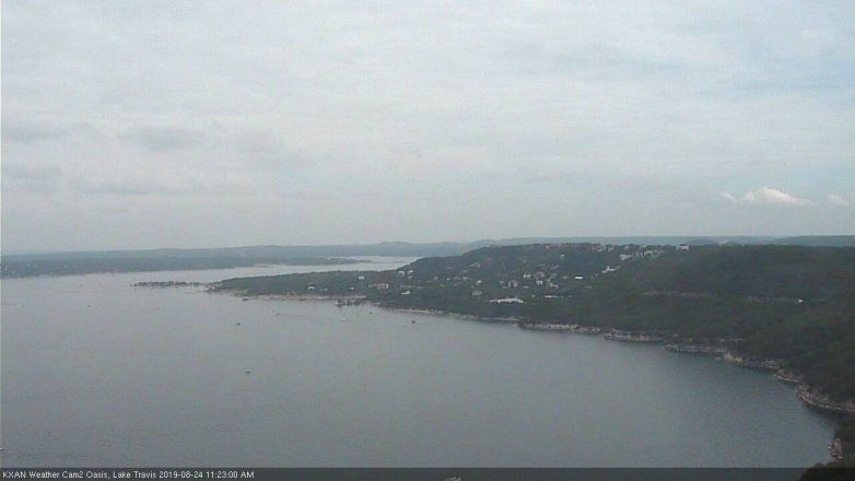 Lake Travis webcam, August 24, 2019 10:25 AM CT