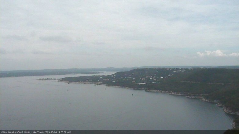 Lake Travis webcam, August 24, 2019 10:30 AM CT