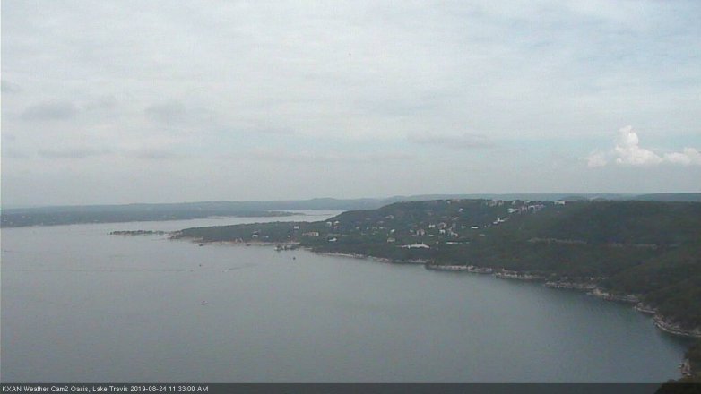 Lake Travis webcam, August 24, 2019 10:35 AM CT
