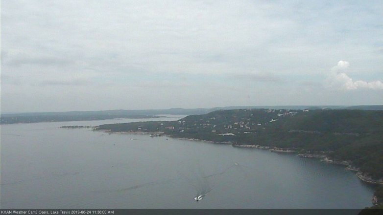 Lake Travis webcam, August 24, 2019 10:40 AM CT