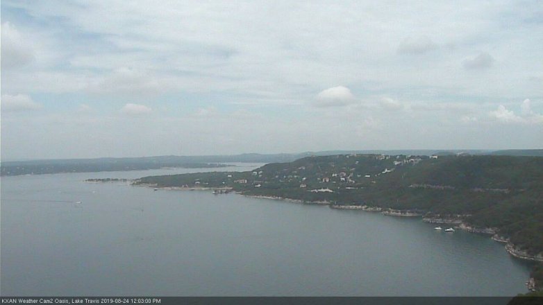 Lake Travis webcam, August 24, 2019 11:05 AM CT