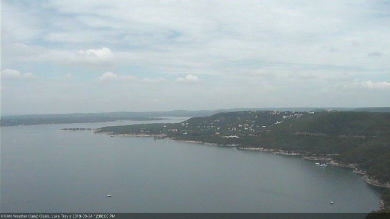 Lake Travis webcam, August 24, 2019 11:10 AM CT